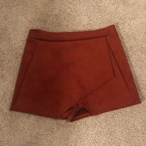 Burnt orange skort
